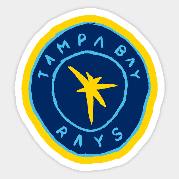 Tampa Bay Raaaays 07 Sticker by Very Simple Graph